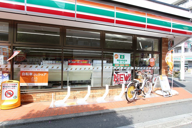 セブンイレブン 武蔵中原駅前店 」で自転車シェアリングサービスが 